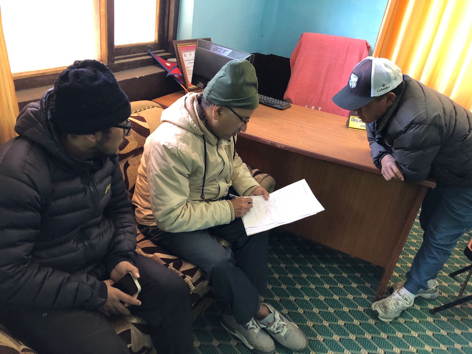 प्रशासनिक अनुगमन -गोसाइकुण्ड गा.पा. - वडा नं ३ खाम्जिङ